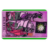 Death Coronavirus Tarot Card Magnet (Horizontal)