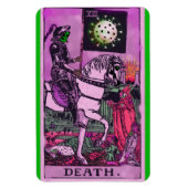 Death Coronavirus Tarot Card Magnet (Vertikal)