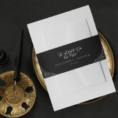 Death Do Us Part Halloween Gothic Wedding Black Einladungsbanderole