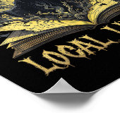 Death Gothic Support Your Local Library Liebt Boo Poster (Ecke)