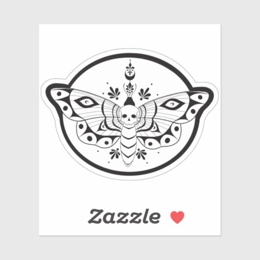 Death Head Hawk Moth Aufkleber (Blatt)