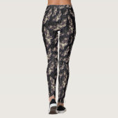 Death Head Moth Goth Gothic Carving Alternative Leggings (Rückseite)