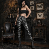 Death Head Moth Nu Goth Gothic Alternative Leggings