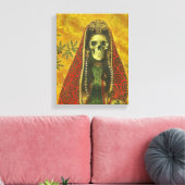 Death Hexe Skeleton Canvas Print Leinwanddruck (Insitu (Wohnzimmer))