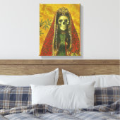 Death Hexe Skeleton Canvas Print Leinwanddruck (Insitu (Schlafzimmer))
