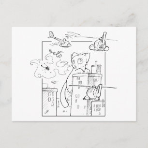 Death Kitten Postkarte