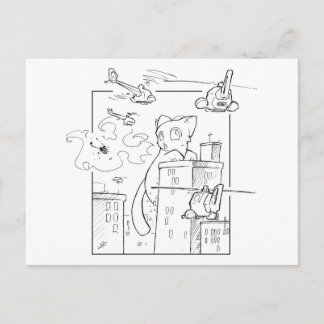 Death Kitten Postkarte