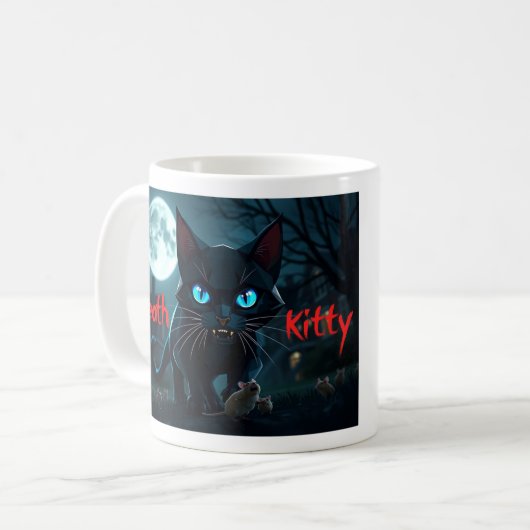 Death Kitty Tasse (Vorderseite Links)