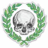 Death Laurel Aufkleber (Vorderseite)