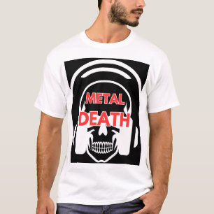 Death Metal Band mit Ohrhörer T-Shirt