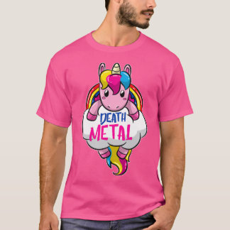 Death Metal Einhorn für Heavy Metal Unicornio Lieb T-Shirt