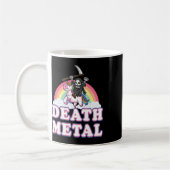Death Metal Funny Rainbow Grim Sensenmann Unicorn Kaffeetasse (Links)