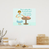 Death Metal Housefrau Poster (Küche)