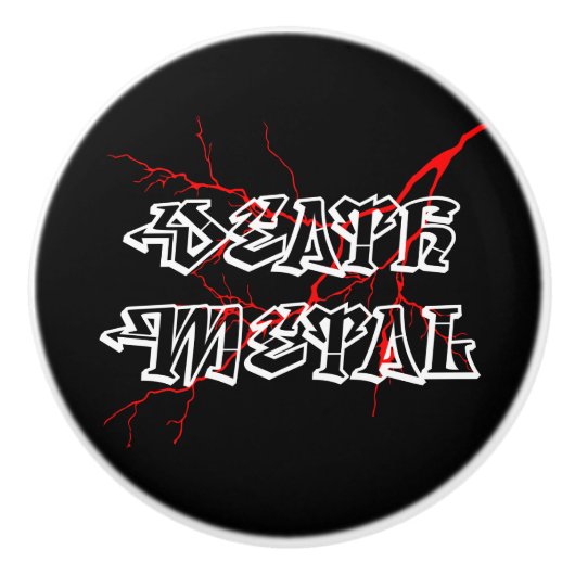 Death Metal Label Keramikknauf (Vorderseite)