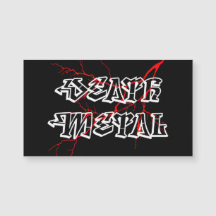 Death Metal Label Magnetkarte