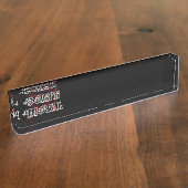 Death Metal Label Namensplakette (Seite)