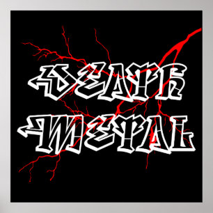 Death Metal Label Poster