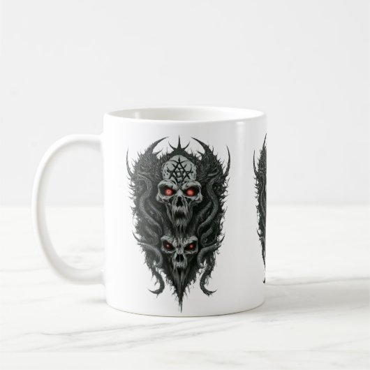 Death Metal Logo T-Shirts Kaffeetasse (Links)