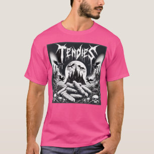 Death Metal Music Chicken Tendies Meme Goth Black T-Shirt