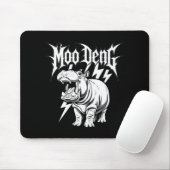 Death Metal Niedlich Baby Hippo Moo Deng Hippopota Mousepad (Mit Mouse)