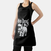 Death Metal Niedlich Baby Hippo Moo Deng Hippopota Schürze (InSitu)