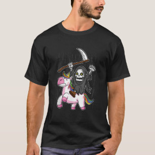 Death Metal Rock Music Halloween Grim Sensenmann R T-Shirt