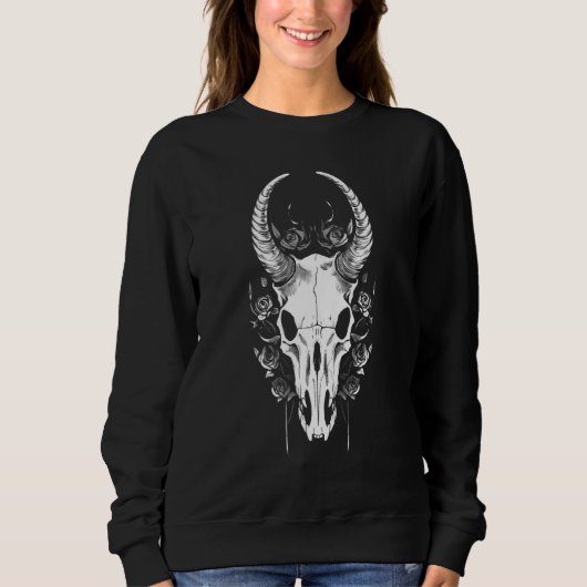 Death Metal Satanism Pagan Occult Goth Satanic Ani Sweatshirt (Vorderseite)