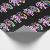 Death Metal Unicorn Sensenmann Rainbow Geschenkpapier (Ecke)