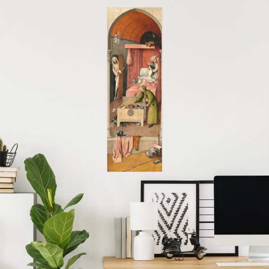 Death & Miser - Hieronymus Bosch Kunstposter Poster (Heimbüro)