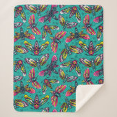 Death Moth Sherpa Blanket Sherpadecke (Vorderseite)