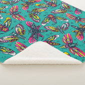 Death Moth Sherpa Blanket Sherpadecke (3/4)