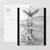 Death of Cu Chulainn, Postcard Postkarte (Vorne/Hinten)