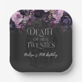 Death Of Her Twenties 30th Birthday Party Pappteller (Vorderseite)