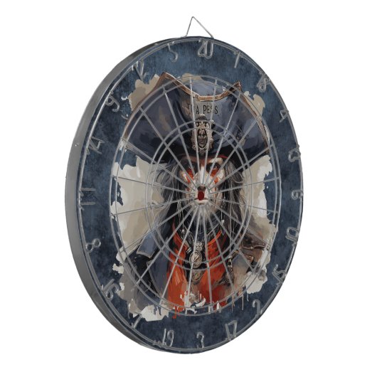 Death Pirate Dartboard Dartscheibe (Vorderseite Links)