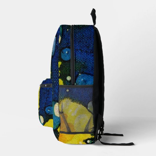 Death Polychromoptic von Michael Moffa Bedruckter Rucksack (Rechts)