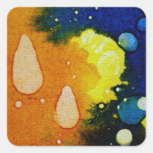 Death Polychromoptic von Michael Moffa Quadratischer Aufkleber