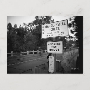 Death Riders cross Markleeville Creek Postkarte