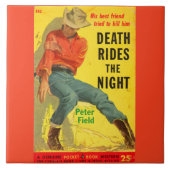 Death Rides The Night Western Buchcover Fliese (Vorderseite)