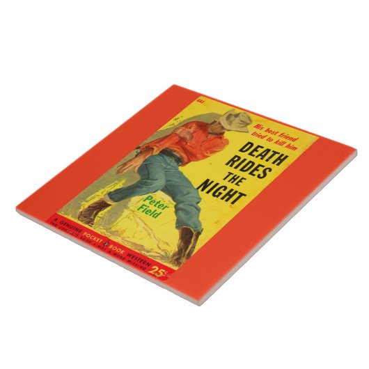 Death Rides The Night Western Buchcover Fliese (Seite)