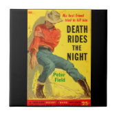 Death Rides The Night Western Buchcover Fliese (Vorderseite)