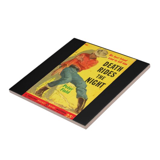 Death Rides The Night Western Buchcover Fliese (Seite)