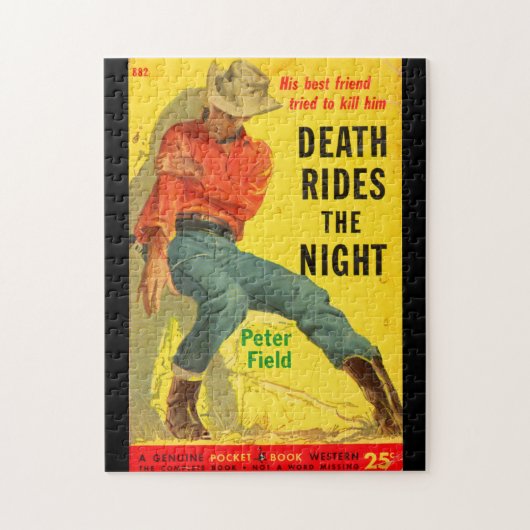 Death Rides The Night Western Buchcover Puzzle (Vertikal)