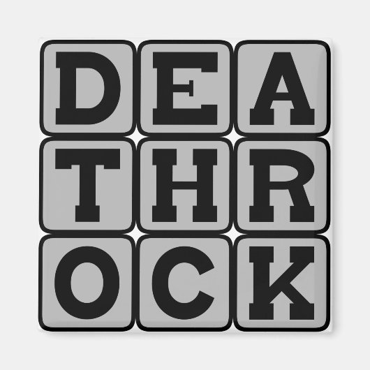 Death Rock, Music Genre Magnet (Vorne)