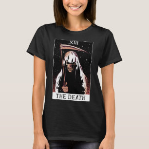 Death Skeleton Sense Sensenmann Tarot Hexerei T-Shirt