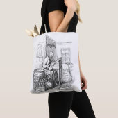 Death Skeleton Writing list Macabre Horror Art Tasche (Von Nahem)