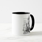 Death Skeleton Writing list Macabre Horror Art Tasse (VorderseiteRechts)