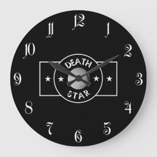 Death star große wanduhr