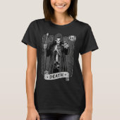 Death Tarot Card Occult Dark Grim Reaper Astrology T-Shirt (Vorderseite)