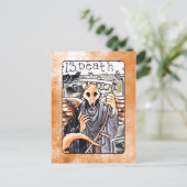 Death Tarot Card Postkarte (Stehend Vorderseite)