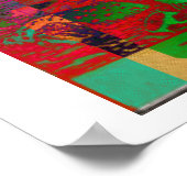 Death Tarot Card Psychedelic Poster (Ecke)